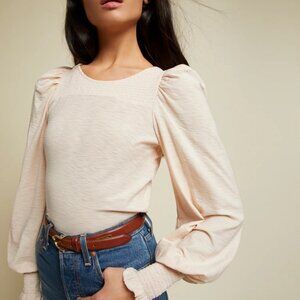 Nation LTD Long Sleeve Festival Tee in white